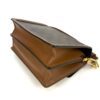 Side and base showing the tan leather trim