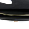 Interior held open showing the zip pocket