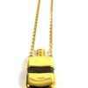 Pendant close up showing the green and red stripe detail
