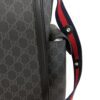 Rear of the bag with the flap closed over the back panel