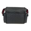 Front view with the strap folded across the flap