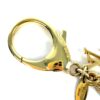 Close up of the gold swivel clasp with Louis Vuitton engraved