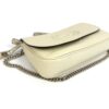 Angled top view of the flap and embossed interlocking G