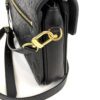 Back of the bag with the zip pocket closed