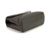 Base and side of the bag in grey leather