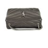 Front of the bag with the silver YSL and chain