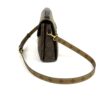 End-on view showing the slim depth of the bag