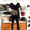 Pochette Metis worn crossbody by a mannequin in the boutique