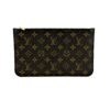 Back of the pouch showing the plain monogram canvas