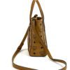 Side view showing the depth and the shoulder strap