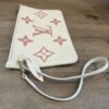 Back of the pouch with the strap attached