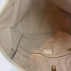 Beige interior lining and the interior label