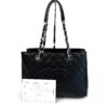 Chanel GST Black Caviar Shopping Tote Silver Hardware 6