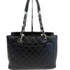 Chanel GST Black Caviar Shopping Tote Silver Hardware 8