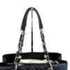 Chanel GST Black Caviar Shopping Tote Silver Hardware 9