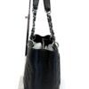 Chanel GST Black Caviar Shopping Tote Silver Hardware 12