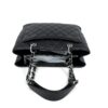 Chanel GST Black Caviar Shopping Tote Silver Hardware 13
