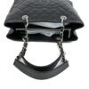 Chanel GST Black Caviar Shopping Tote Silver Hardware 15