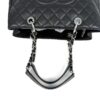 Chanel GST Black Caviar Shopping Tote Silver Hardware 16