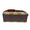 Base of the tote in ebony leather