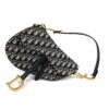 Front of the Saddle bag with the black leather strap