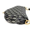 Angled saddle shape with the gold strap clip
