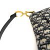 Strap clipped to the gold ring on the bag