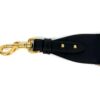 Strap end with the gold clip and studs