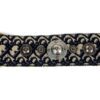 Embellished strap with silver ring medallions