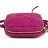 Top of the bag showing the zip and embossed GG