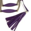 Detail of the chain strap and the leather tassel