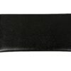 Back of the card holder insert in plain black leather