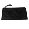 Zip pouch insert with the embossed monogram