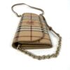 Angled view with the chain strap draped forward