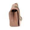 Side view showing the flap and chain attachment