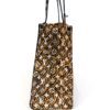 Leopard print side panel of the tote
