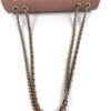 Top view with the chain looped above the bag