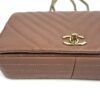 Front of the bag centred on the gold CC turnlock