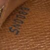 Date code stamped into the leather lining