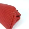 Angled view showing the depth of the intrecciato side gusset