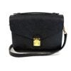 Louis Vuitton Pochette Metis crossbody in black Monogram Empreinte leather with gold S-lock closure