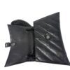Flap opened to show the concealed magnetic snap closure