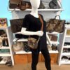 the bag worn crossbody on a mannequin, front view