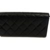 back of the wallet with the quilted caviar rear pocket