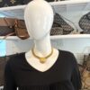 Chanel Paris 16" Choker Necklace Rare Gold Toned 31 Rue Cambon - Image 3