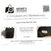 Certificate of authenticity supplied with the case