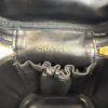 Close up of the stamped logo on the interior strap