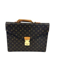 Louis Vuitton Serviette Conseiller briefcase in brown Monogram canvas with vachetta trim and brass push lock