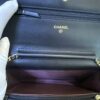 CHANEL Black Classic Wallet On Chain WOC Crossbody Lambskin Gold Hardware - Image 7