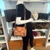 Chloe Peach Leather Mini Faye Day Bag with Gold Hardware - Image 2